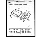 Tappan 72-7989-00-01 drawer parts diagram