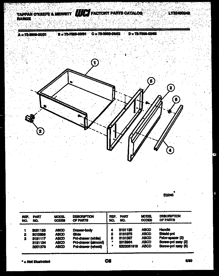 DRAWER PARTS