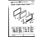 Tappan 72-3989-00-02 upper oven door parts diagram