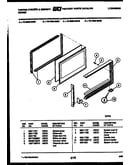 Upper oven door parts