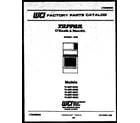 Tappan 76-4667-00-06 cover page diagram