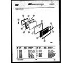 Tappan 31-6759-00-01 door parts diagram