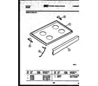 Tappan 31-6759-00-01 cooktop parts diagram