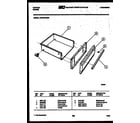 Tappan 30-3979-00-01 drawer parts diagram