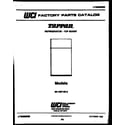 Tappan 95-1997-23-03 cover diagram