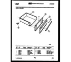 Tappan 31-7969-00-01 drawer parts diagram