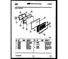 Tappan 31-2769-00-01 door parts diagram