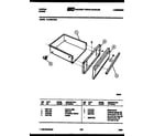 Tappan 31-2769-23-01 drawer parts diagram