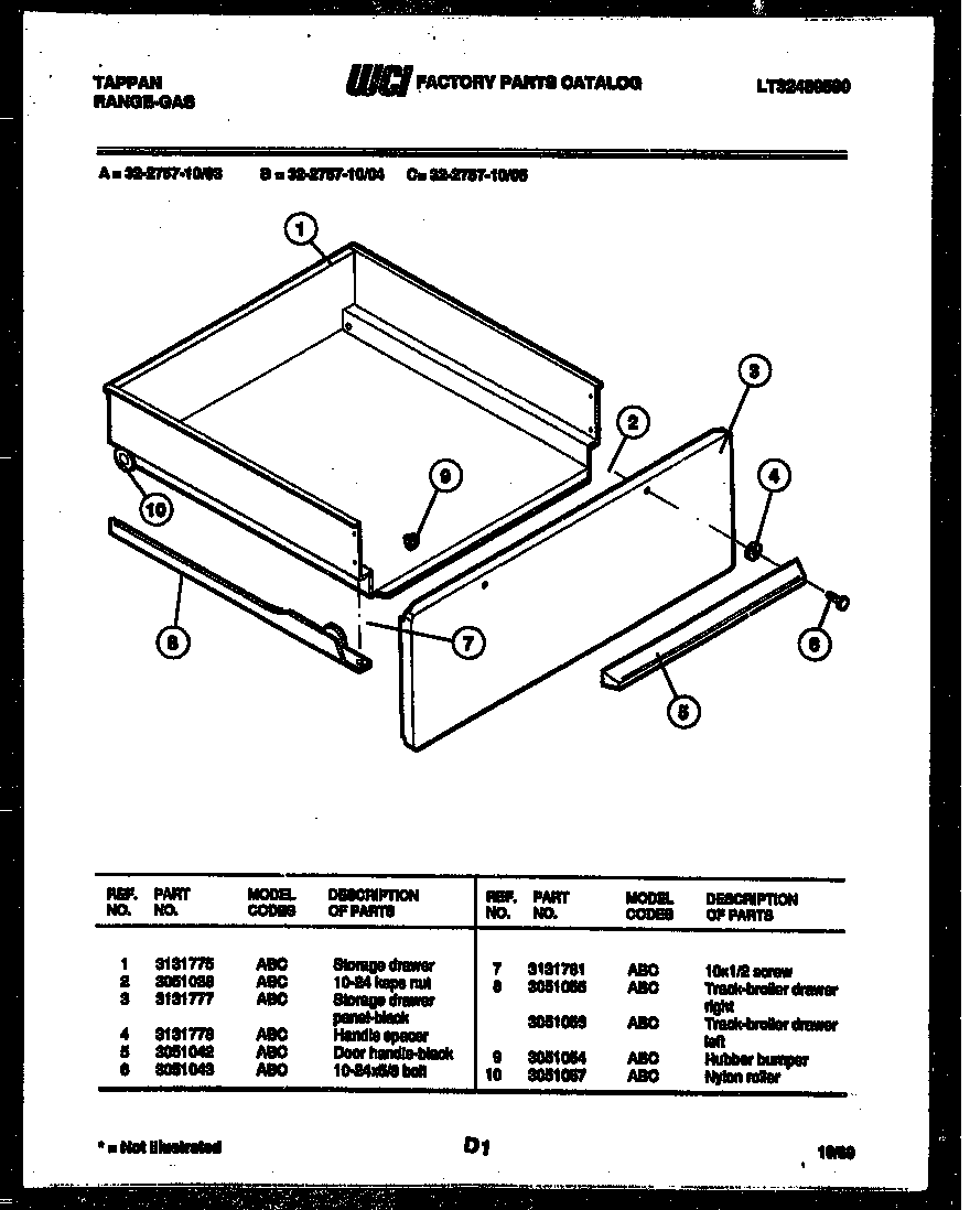 DRAWER PARTS