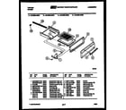 Tappan 30-2538-66-06 broiler drawer parts diagram