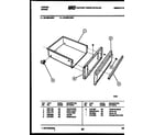 Tappan 30-4989-00-01 drawer parts diagram