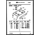 Tappan 30-3988-66-04 cooktop parts diagram