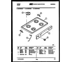 Tappan 30-2759-23-02 cooktop parts diagram