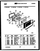 Lower oven door parts