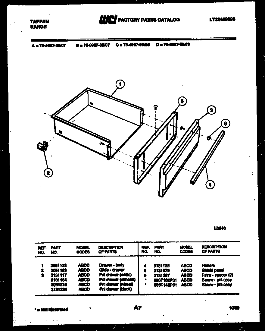 DRAWER PARTS