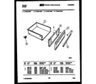 Tappan 76-4967-00-07 drawer parts diagram