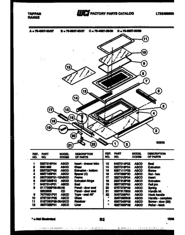 Top door parts