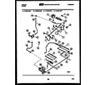 Tappan 76-4967-00-09 burner, manifold and gas control diagram