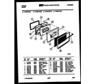 Tappan 76-8967-00-10 lower oven door parts diagram