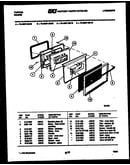 Lower oven door parts