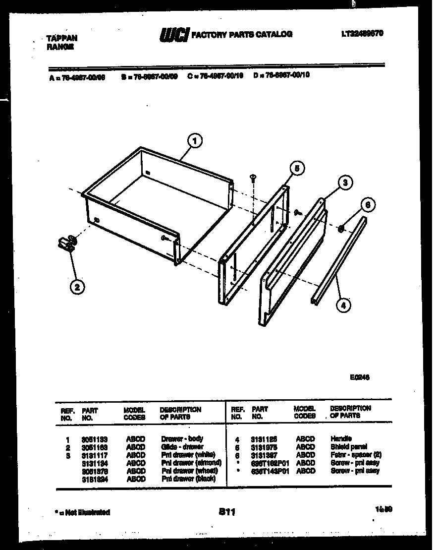 DRAWER PARTS