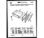 Tappan 76-8967-00-10 drawer parts diagram