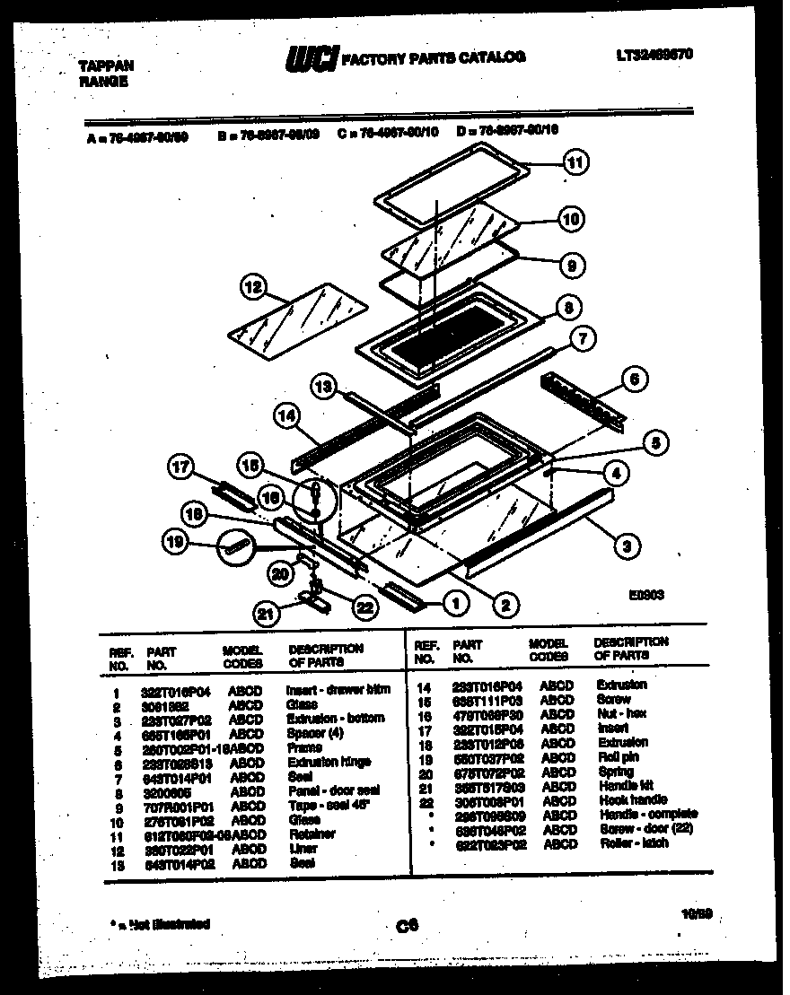 Top door parts