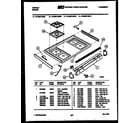 Tappan 76-8967-00-10 cooktop parts diagram