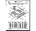 Tappan 76-8667-00-03 cooktop parts diagram