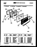 Upper oven door parts