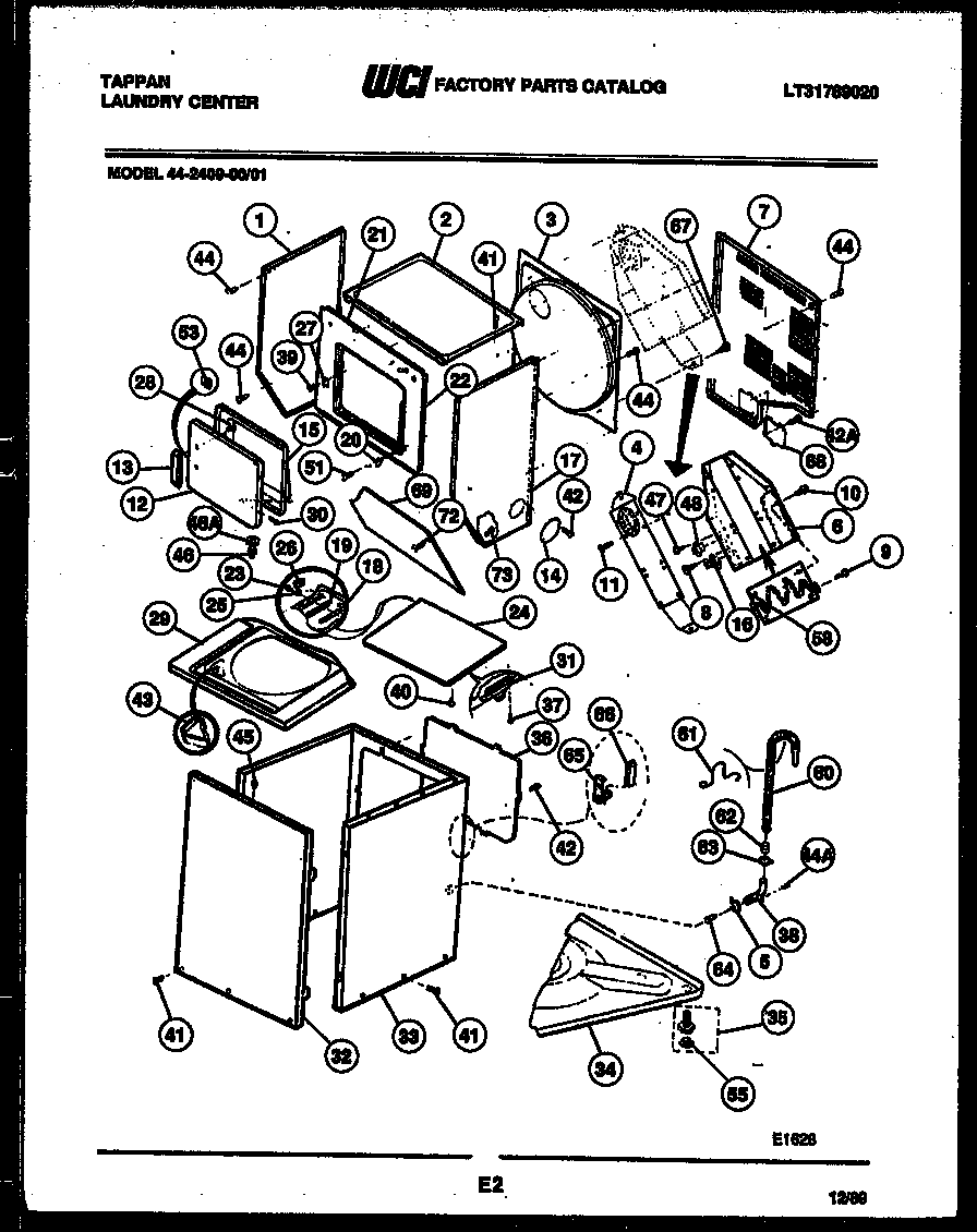 Cabinet parts and heater