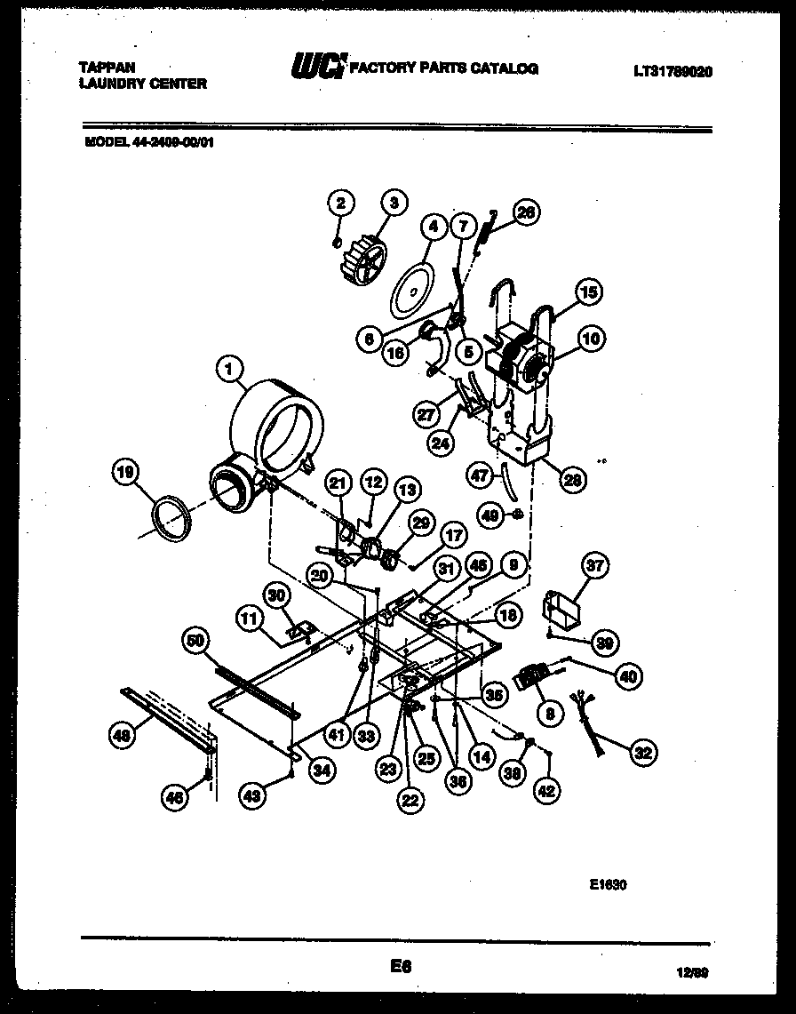 Motor, blower and idler arm assembly