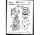 Tappan 44-2409-23-01 tub, water valve and lid switch diagram