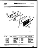 Lower oven door parts