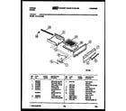 Tappan 72-2547-00-08 broiler drawer parts diagram