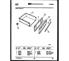 Tappan 31-6969-00-01 drawer parts diagram