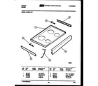 Tappan 31-6969-00-01 cooktop parts diagram