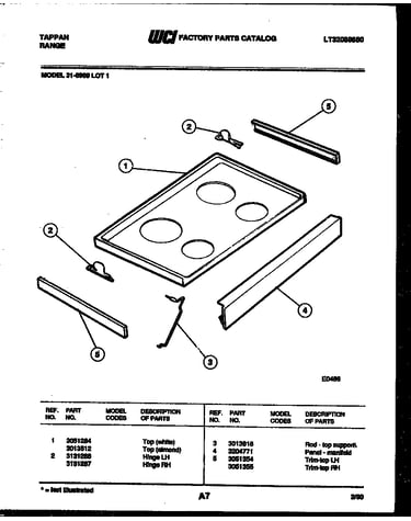 Cooktop parts