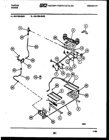 Burner, manifold and gas control