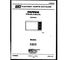 Tappan 56-1029-10-01 front cover diagram