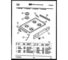 Tappan 72-3657-00-08 cooktop parts diagram