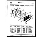 Tappan 72-3657-00-09 lower oven door parts diagram