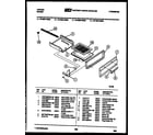 Tappan 72-3657-00-08 broiler drawer parts diagram