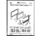Tappan 72-3657-00-09 upper oven door parts diagram