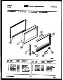 Upper oven door parts