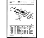 Tappan 30-6239-00-01 broiler drawer parts diagram