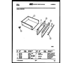 Tappan 30TESKWED1 drawer parts diagram