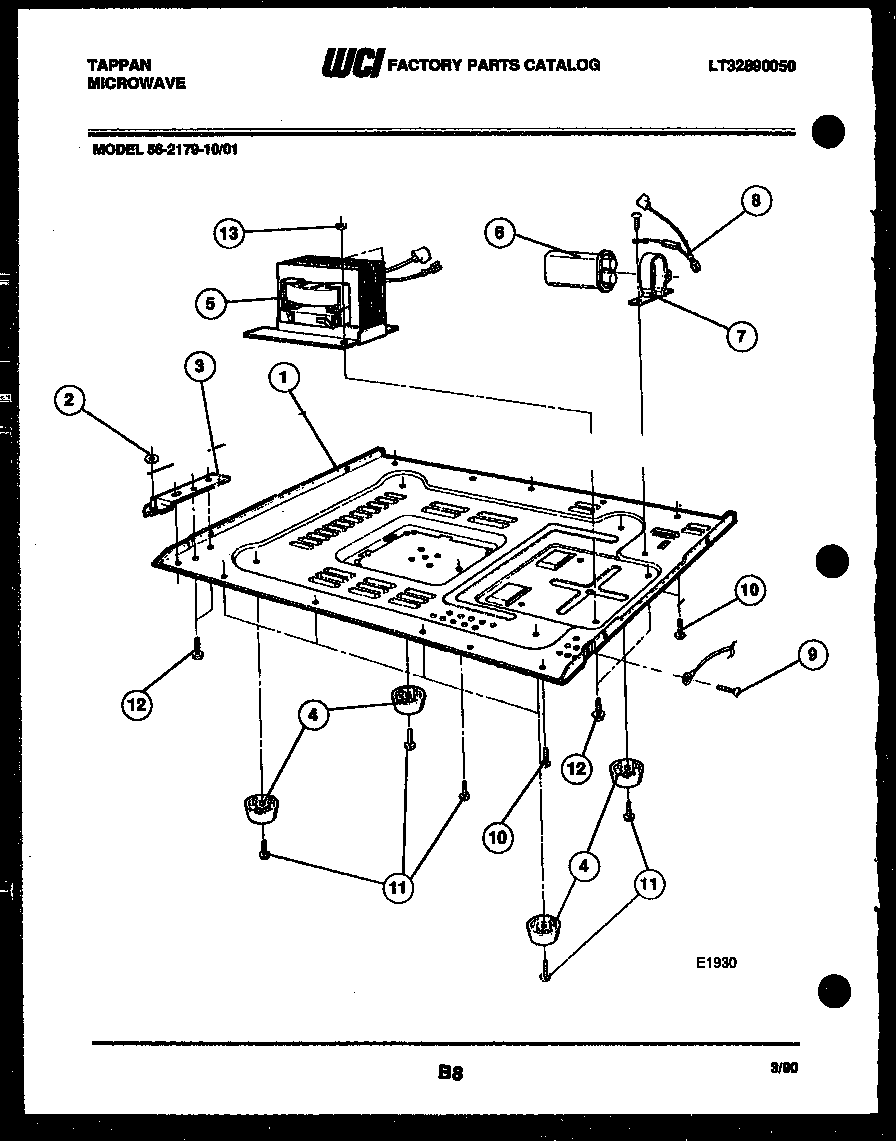 TRANSFORMER, CAPACITOR AND BASE PLATE PARTS