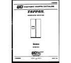Tappan 95-2497-00-02 front cover diagram