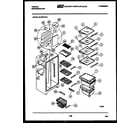 Tappan 95-2497-00-02 shelves and supports diagram